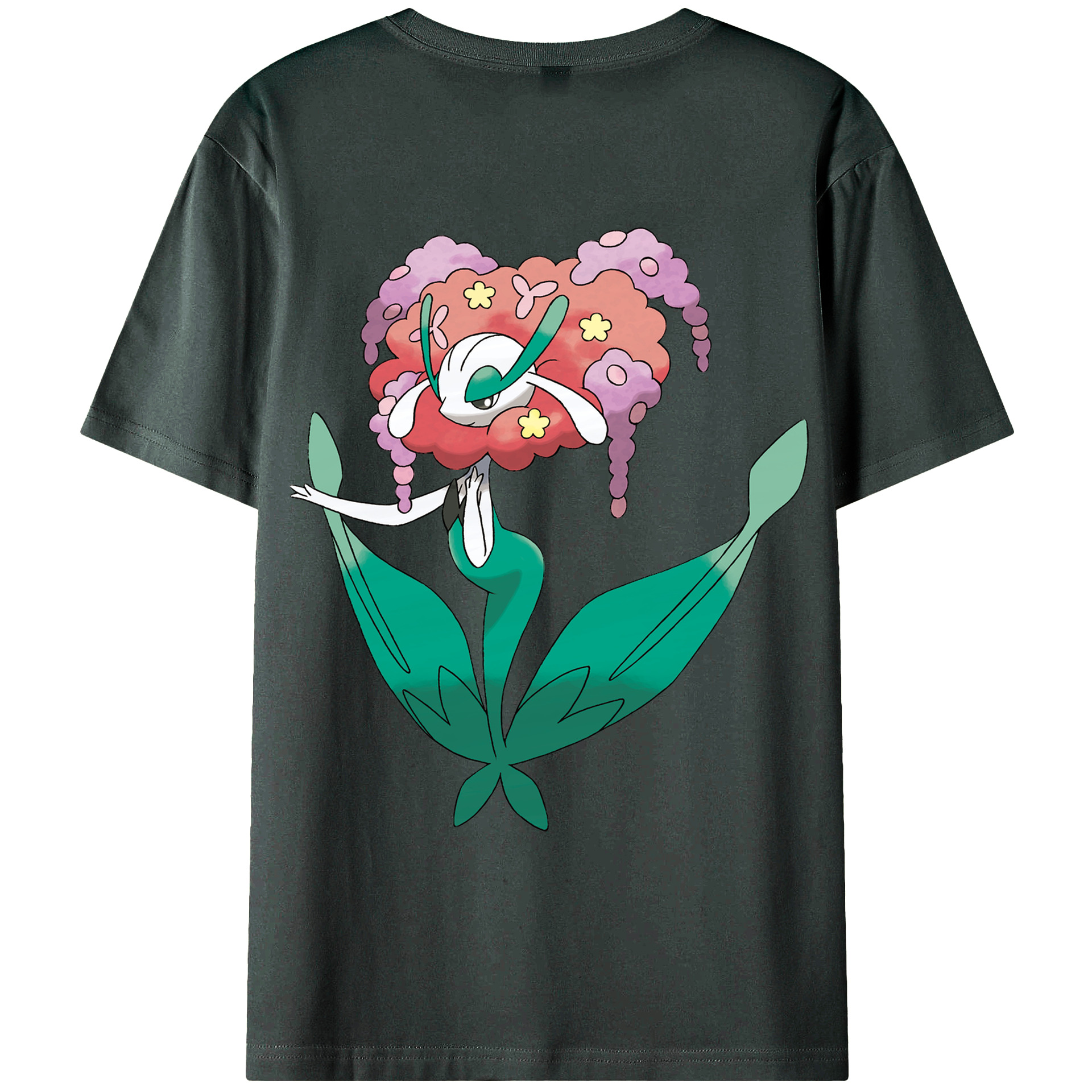 （画像用） ポケットモンスター Pokémon 綿100％ メンズ半袖Tシャツ（バックプリント） 通気性
